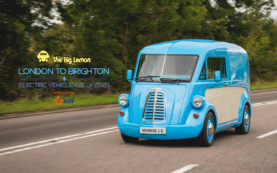 Morris JE ‘Gets Set’ for the London to Brighton EV Rally with actor Mark Williams